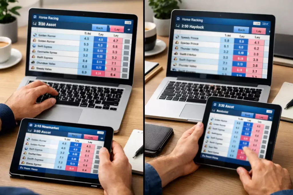 Betting exchanges comparison for UK horse racing