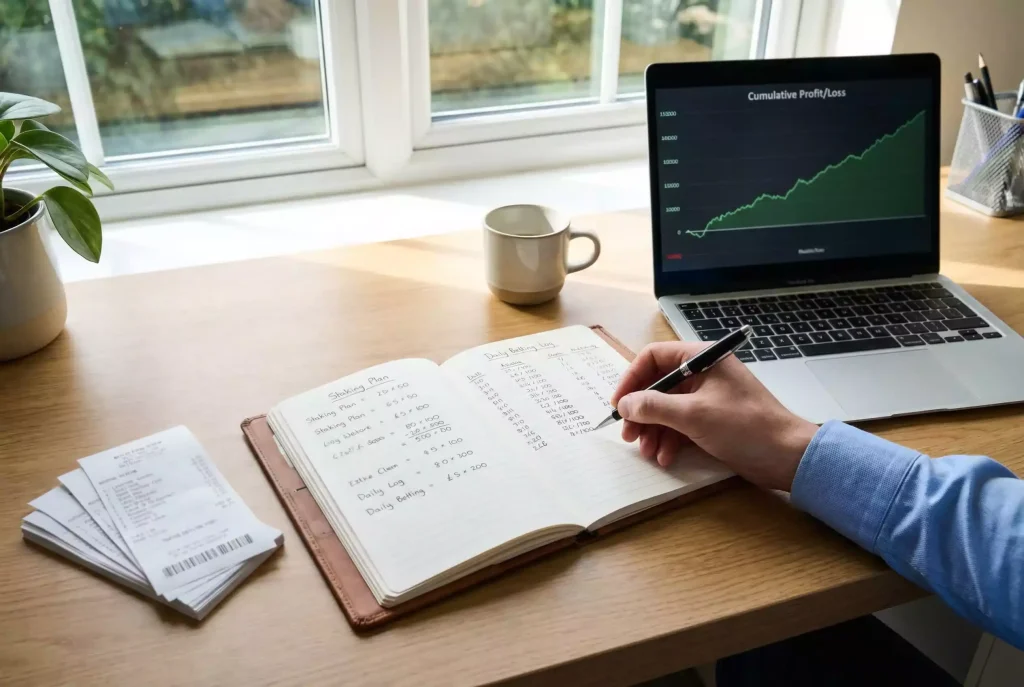 Staking plans comparison for horse racing bankroll management